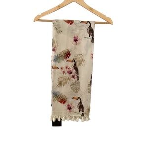 Chaser Tropical Print One Size Sarong Beach Cover Up New